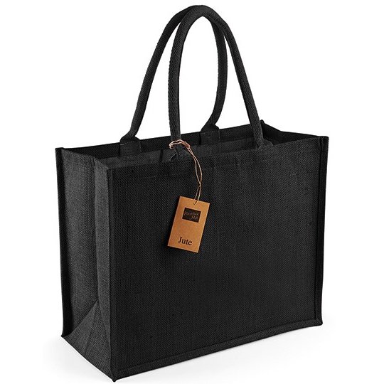 [1000231085] (W407) Jute Classic Shopper [WM407] (Black / Black)
