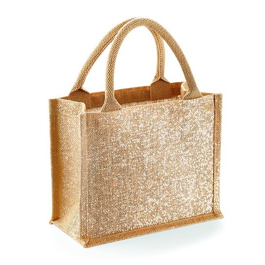 [WM431] (W431) Shimmer Jute Mini Gift Bag [WM431]