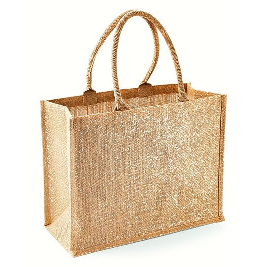 [WM437] (W437) Shimmer Jute Shopper [WM437]