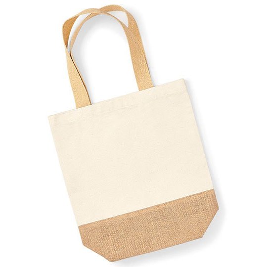 [WM450] (W450) Jute Base Canvas Shopper [WM450]