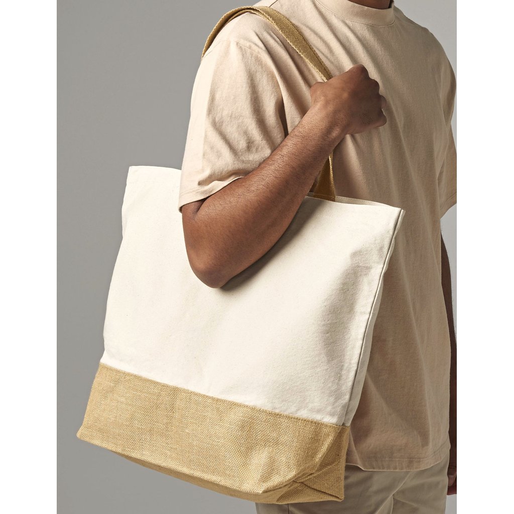 (W452) Jute Base Canvas Bag XL