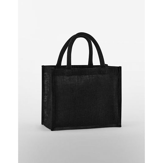 (W473) Natural Starched Jute Midi Bag