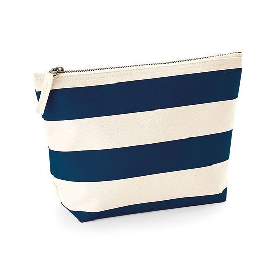 [1000252527] (W684) Nautical Accessory Bag [WM684] (Natural / Navy)