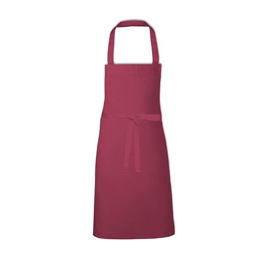 [1000316696] (BBQC8070) Cotton Barbecue Apron [X1008] (Bordeaux)