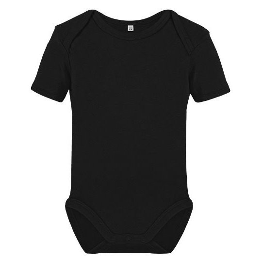 [1000348701] (12002-1120) Organic Baby Bodysuit Short Sleeve Rebel 01 [X21120] (50-56, Black)