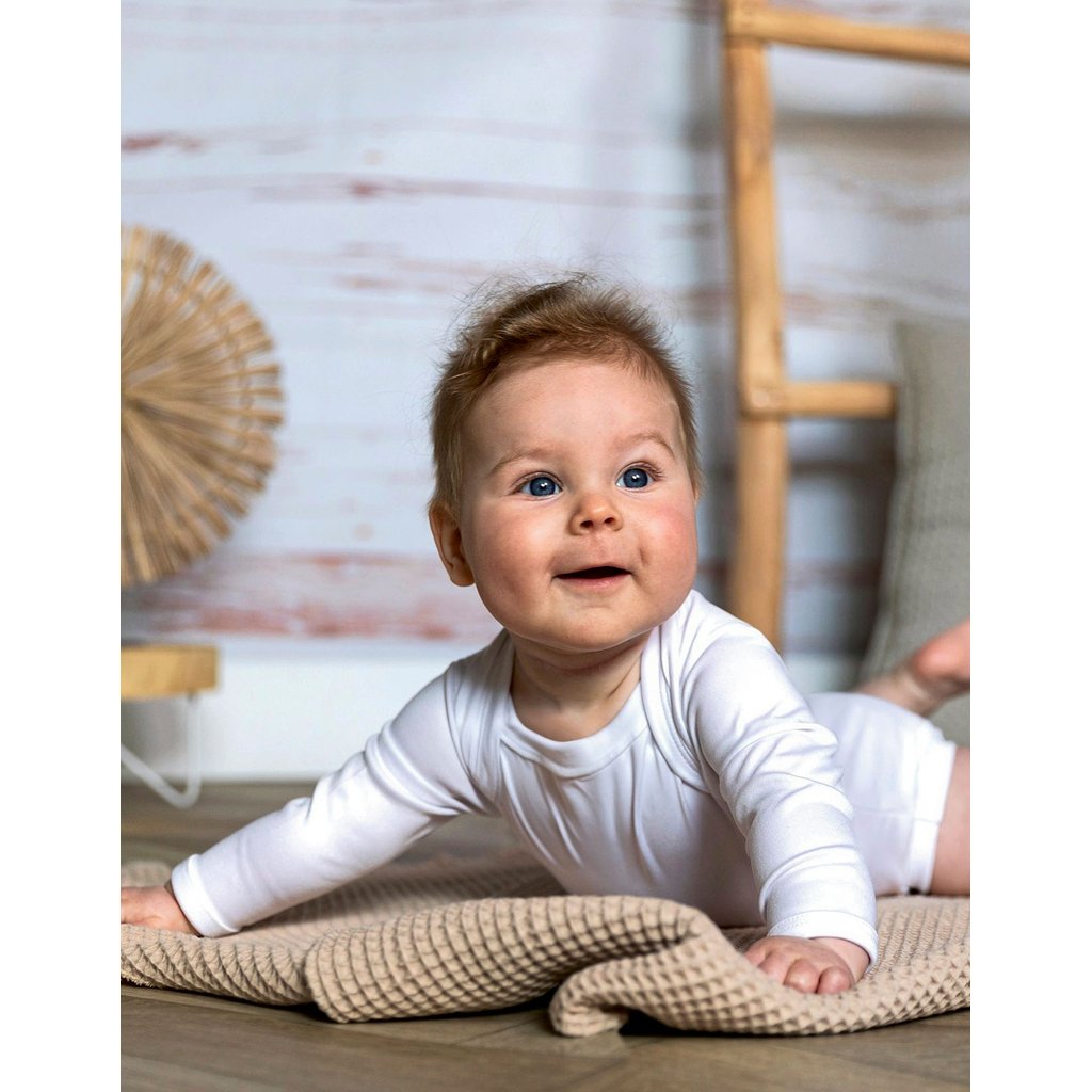 (ROM550) Long Sleeve Baby Bodysuit Polyester