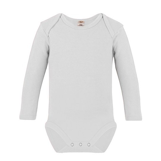 [1000230161] (ROM550) Long Sleeve Baby Bodysuit Polyester [X805] (62-68)
