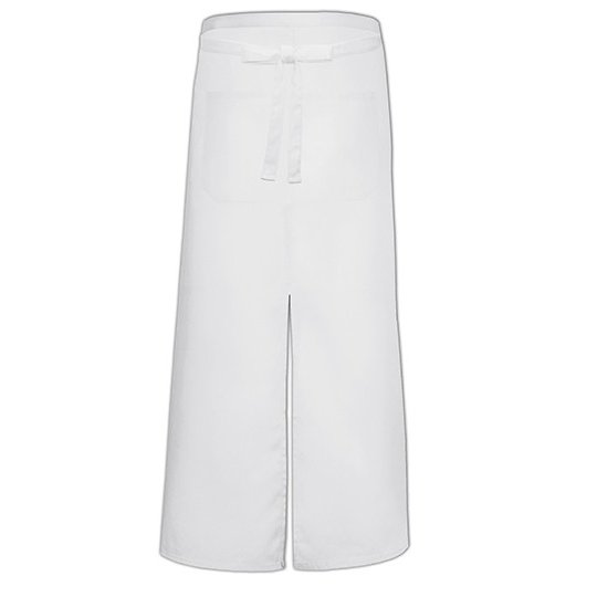 (FS100100SP Z) Bistro Apron With Split And Front Pocket [X962T]