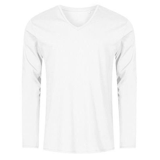 (1460) Men´s V-Neck T-Shirt Long Sleeve