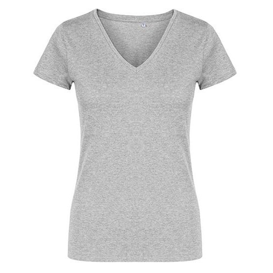 [1000246756] (1525) Women´s V-Neck T-Shirt [XO1525] (XS, Heather Grey)