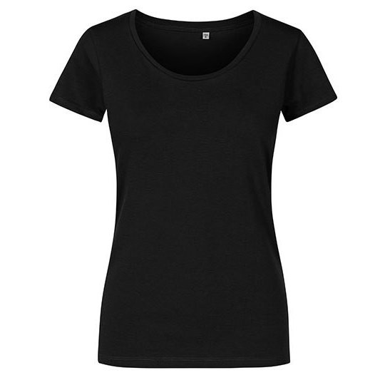 [1000246972] (1545) Women´s Deep Scoop T-Shirt [XO1545] (XS, Black)