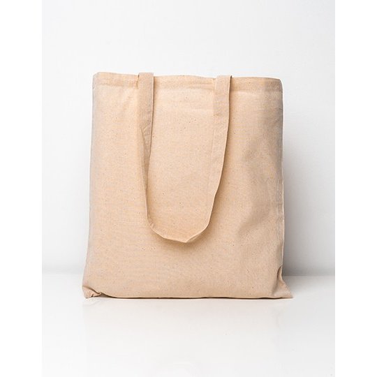 [XT800] Cotton Bag Natural Long Handles [XT800]