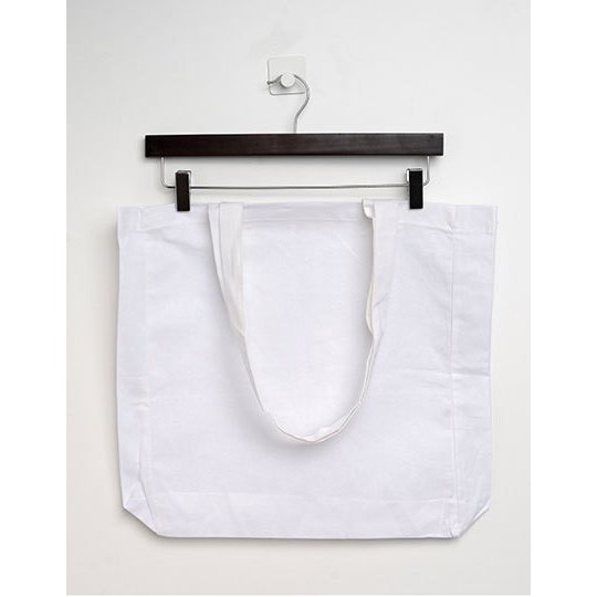 Cotton Bag Side Fold Long Handles