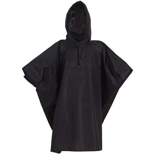 [1000193433] (HVS470) Promo Poncho [YK470] (Kids (105-150 cm), Black)