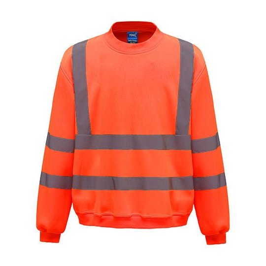 [1000193439] (HVJ510) Hi-Vis Sweatshirt [YK510] (S, Hi-Vis Orange)
