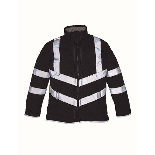 (HVW706) Hi-Vis Kensington Jacket With Fleece Lining