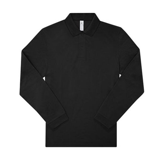 [1000347938] (PU427) My Polo 210 Long Sleeve [BCPU427] (S, Black)