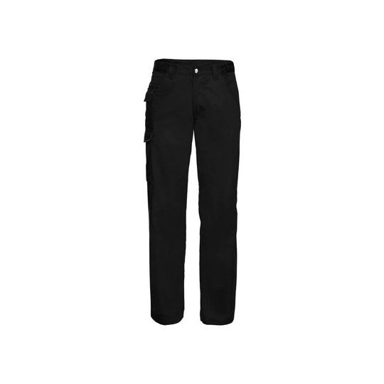 [1000193582] (R-001M-0) Workwear Polycotton Twill Trousers [Z001] (28/32, Black)