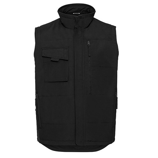 [1000194140] (R-014M-0) Heavy Duty Workwear Gilet [Z014] (XS, Black)