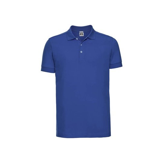 [1000198104] (R-566M-0) Men's Fitted Stretch Polo [Z566] (S, Azure Blue)