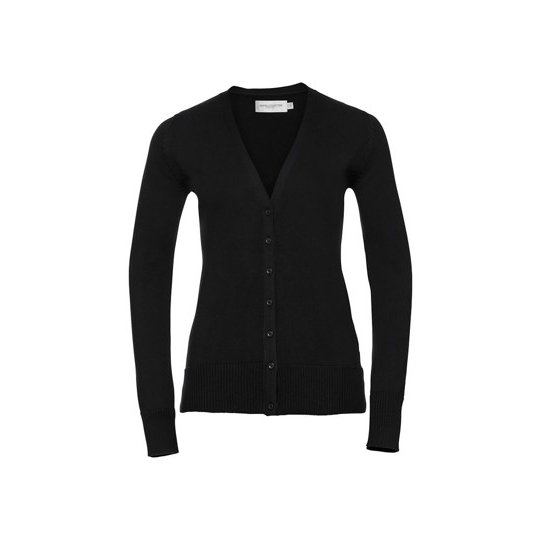 (R-715F-0) Ladies´ V-Neck Knitted Cardigan [Z715F]
