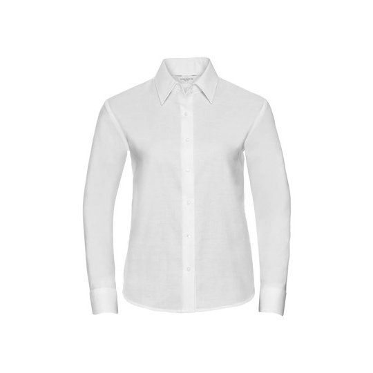 (R-932F-0) Ladies' Long Sleeve Tailored Oxford Shirt [Z932F]