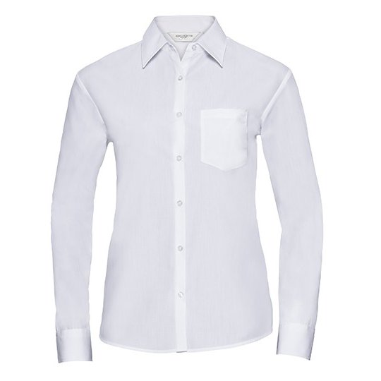(R-934F-0) Ladies' Long Sleeve Classic Polycotton Poplin Shirt [Z934F]