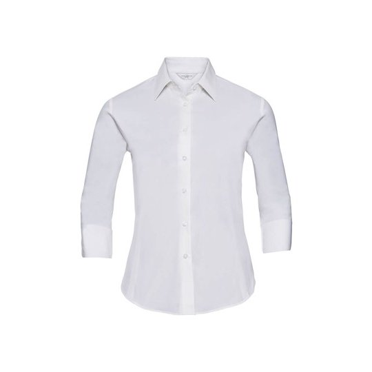 (R-946F-0) Ladies' Long Sleeve Classic Pure Cotton Poplin Shirt