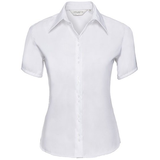 (R-957F-0) Ladies' Short Sleeve Tailored Ultimate Non-Iron Shirt [Z957F]