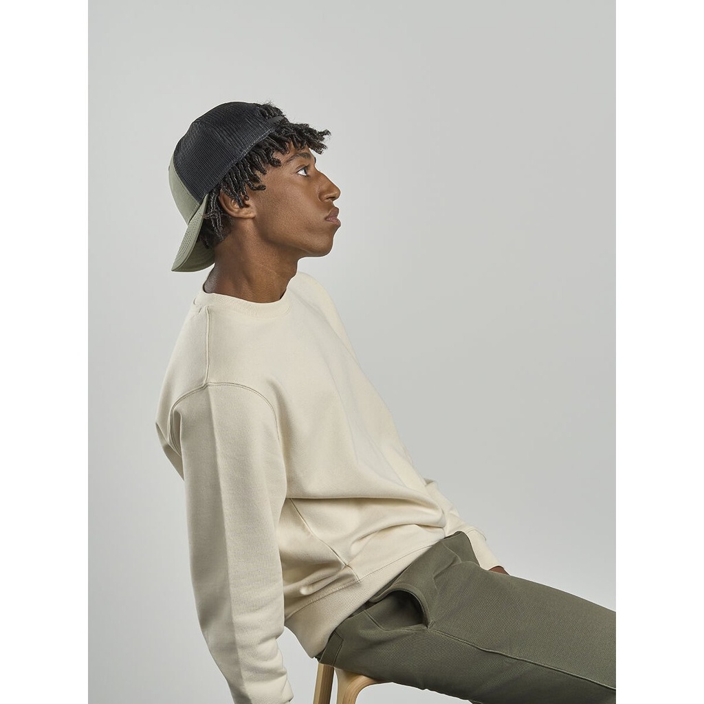(RECYTHREE) Cappello Visiera Mid 6 Pannelli Mesh Posteriore