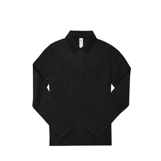 [1000347212] (PW462) My Polo 180 Long Sleeve /Women [BCPW462] (XS, Black)