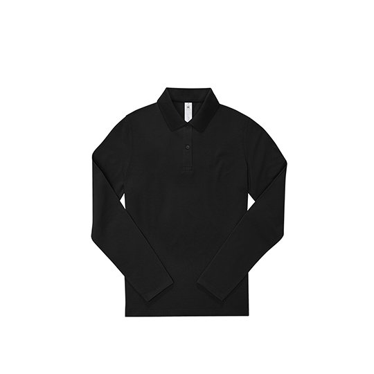 [1000348037] (PW464) My Polo 210 Long Sleeve /Women [BCPW464] (XS, Black)