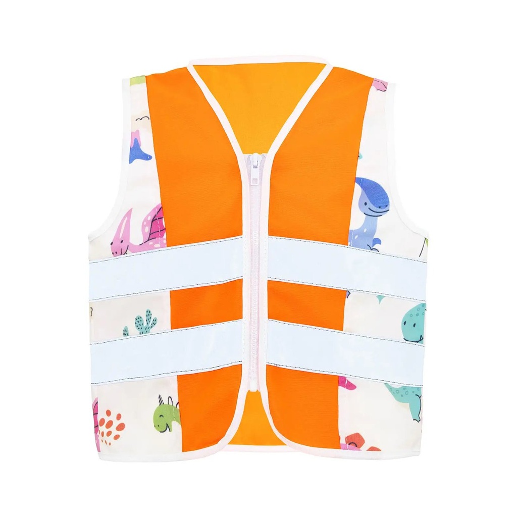 (ACTDINBRA) Children's Safety Vest Action Dinosauri Orange