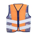 (ACTSPOICE) Children's Safety Vest Action Sportivi Orange