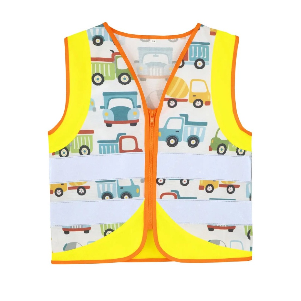 (ACTVEHCON) Children's Safety Vest Action Veicoli Yellow