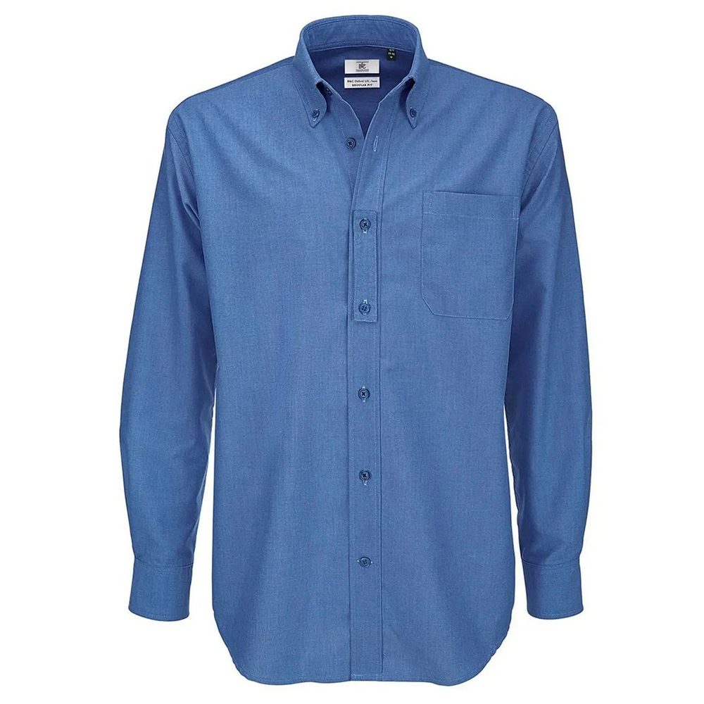 [BCSMO01-BC455-3XL] (BCSMO01) Oxford LSL /Men (3XL, Blue Chip)
