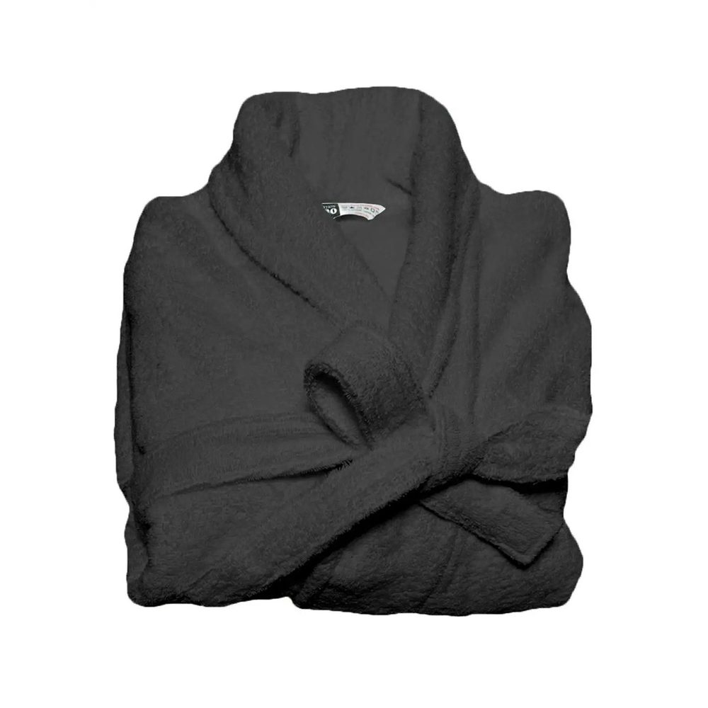 [BD6003-222-L/XL] (BD6003) Bathrobe Terry (L/XL, Anthracite)