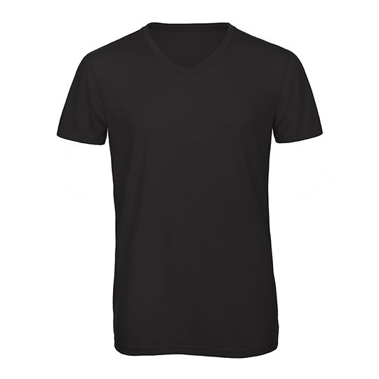 [1000204954] (TM057) Men´s V-Neck Triblend T-Shirt [BCTM057] (S, Black)