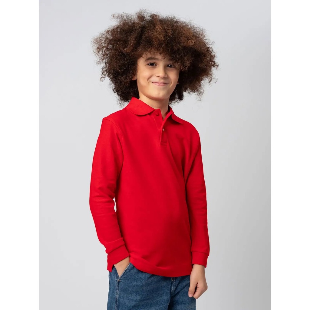 (BSK210) Evolution Polo Kids LS