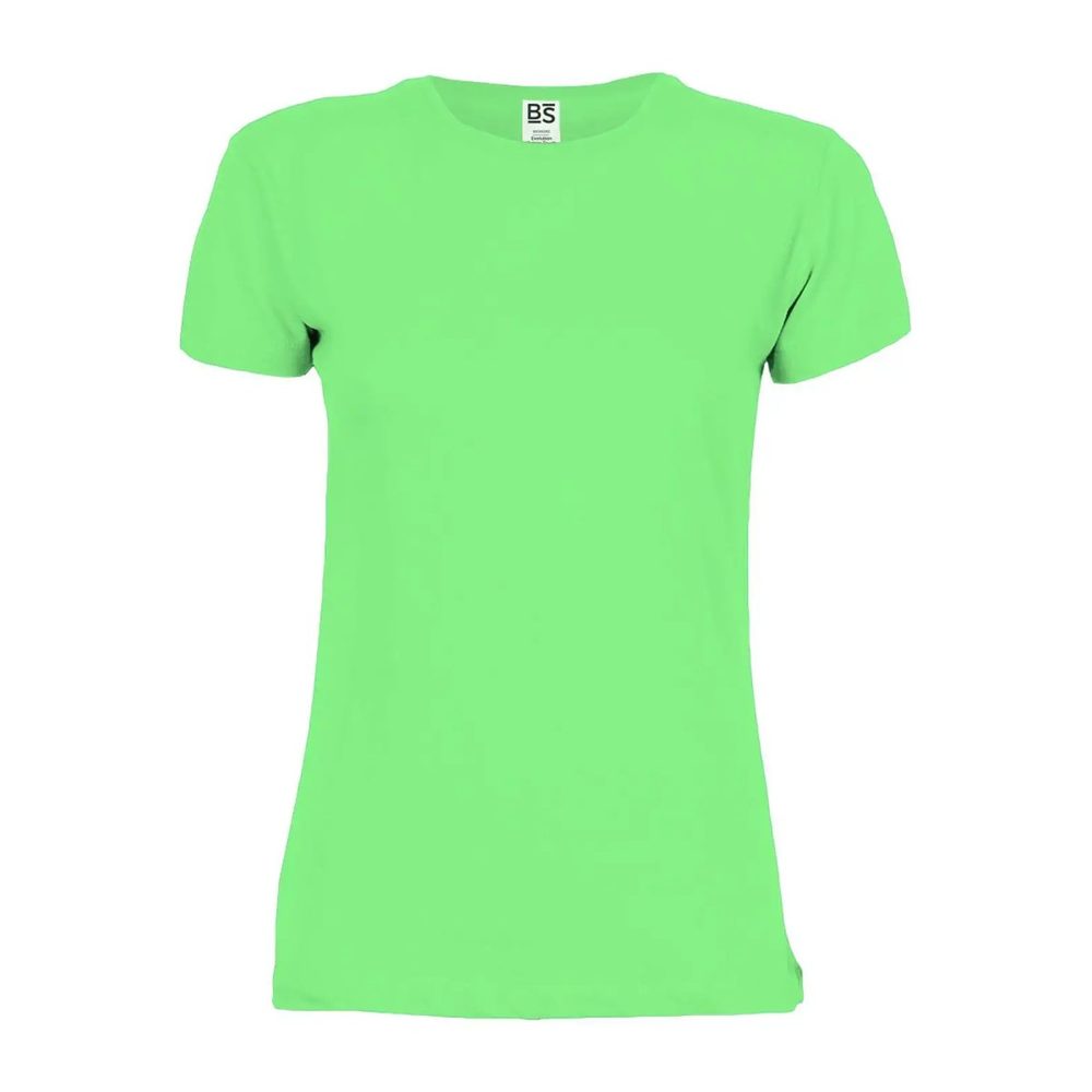 [BSW030-GRFL-L] (BSW030) Cotton Touch Women (L, Green Fluo)