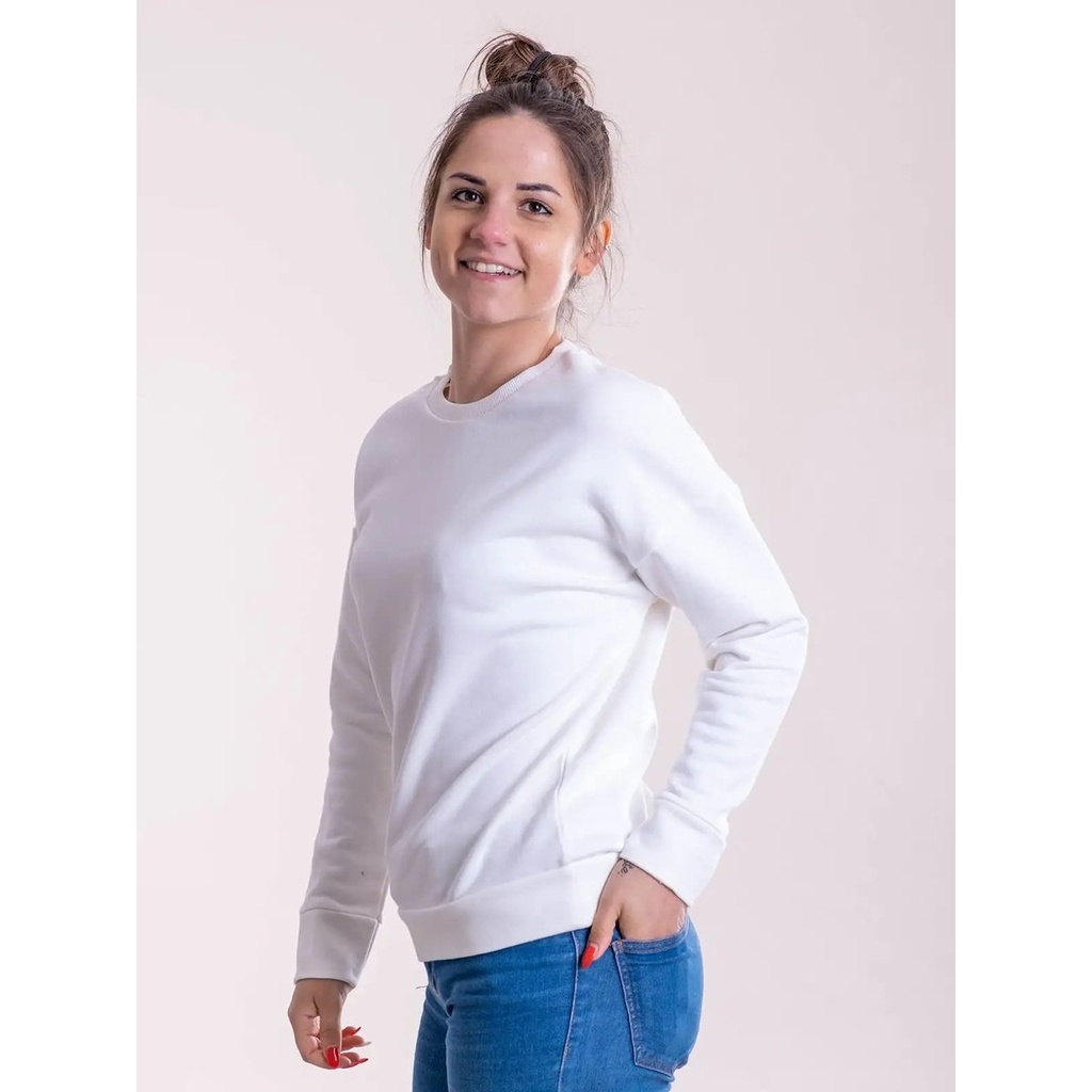 (CA01466) Felpa donna manica setin