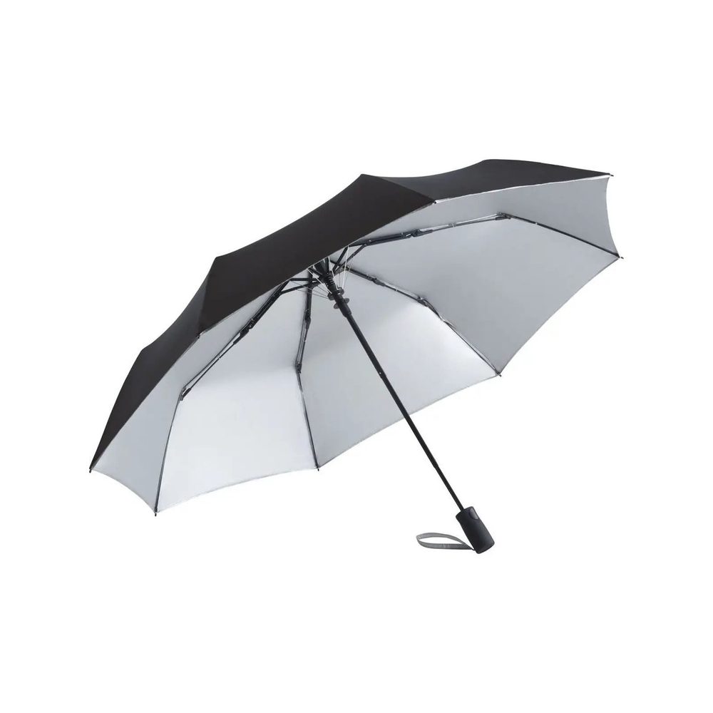 [FA5529-C207-UNICA] (FA5529) AC Mini umbrella FARE®-Dubleface (Black / Silver)