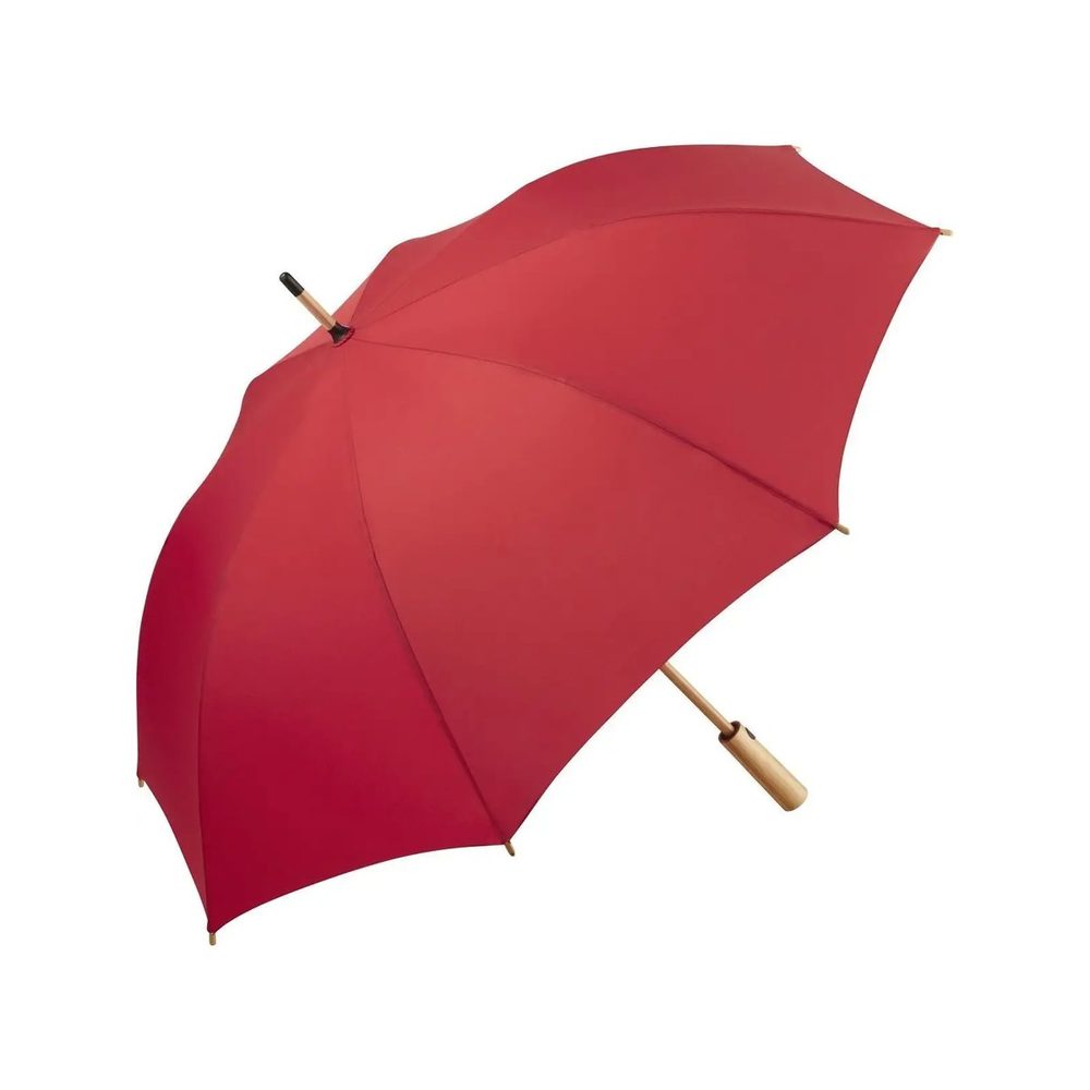 [FA7379-C119-UNICA] (FA7379) AC Midsize bamboo umbrella OkoBrella (Red)