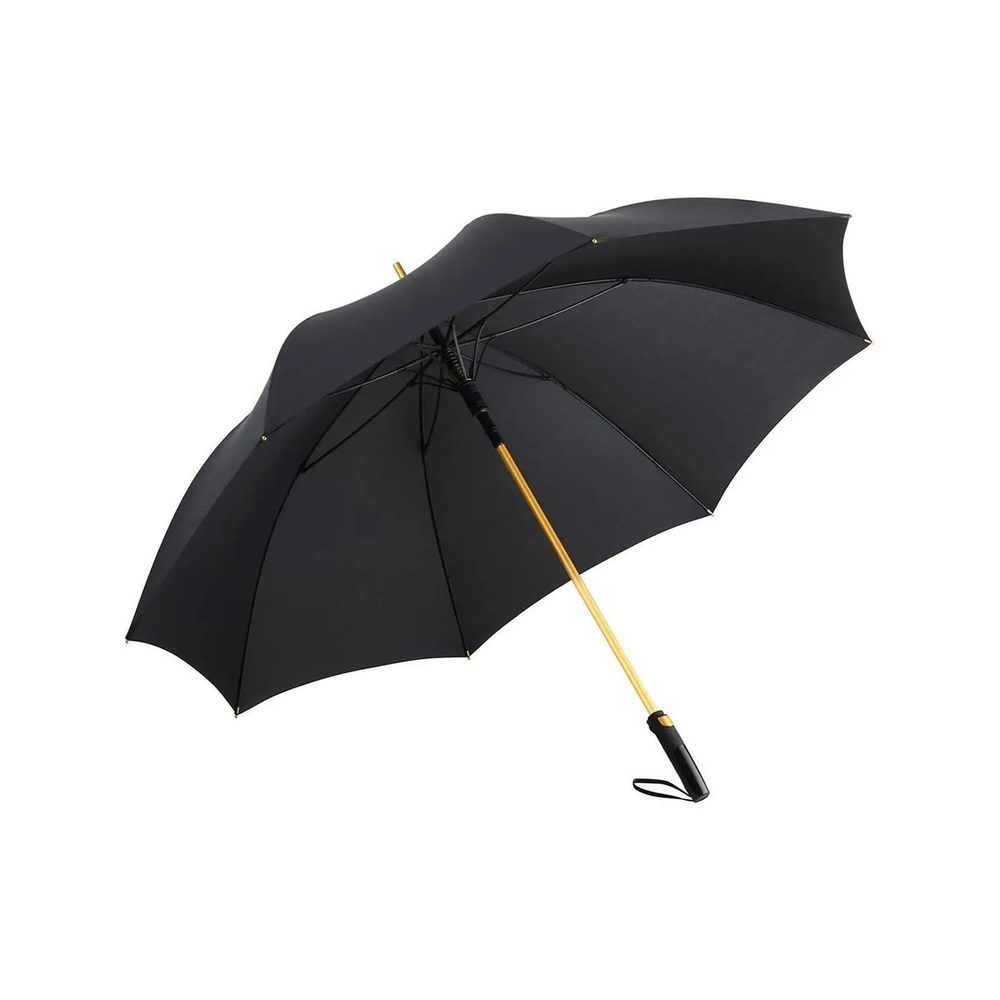[FA7399-C409-UNICA] (FA7399) AC alu golf umbrella FARE®-Precious (Black-Gold)