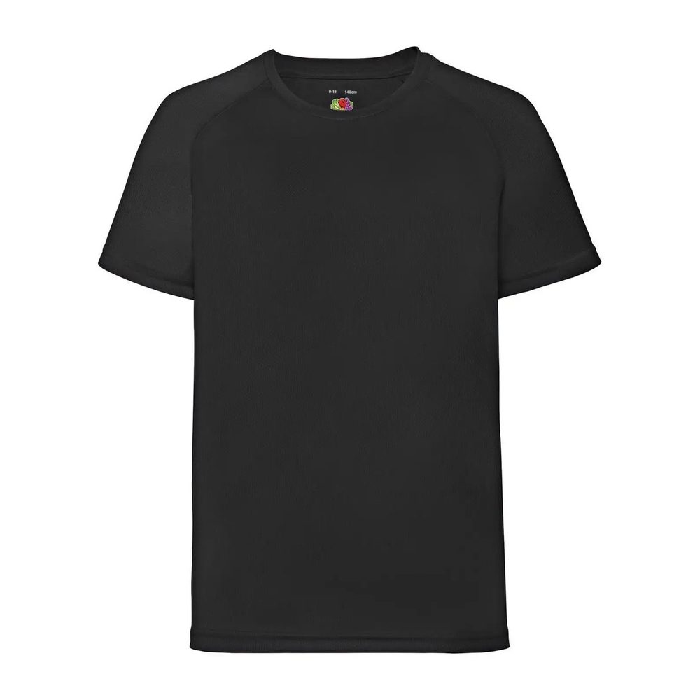 [FR610130-36-12-13] (FR610130) Kids Performance T (12-13, Black)