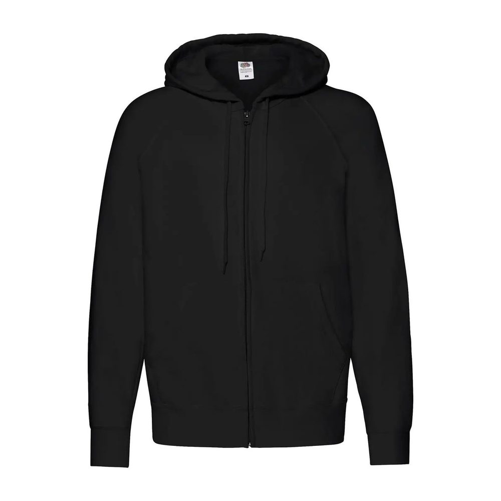 [FR621440-36-L] (FR621440) Lightweight Hooded Sweat Jacket (L, Black)