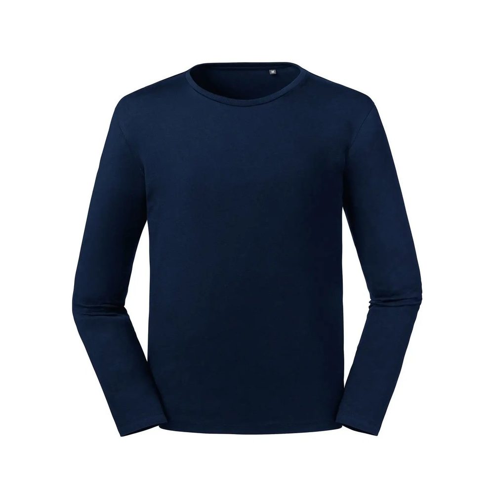 [JE100M-FN-L] (JE100M) Men's Pure Organic L/S Tee NEW (L, French Navy)