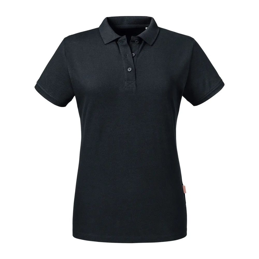 [JE508F-36-L] (JE508F) Ladies' Pure Organic Polo (L, Black)