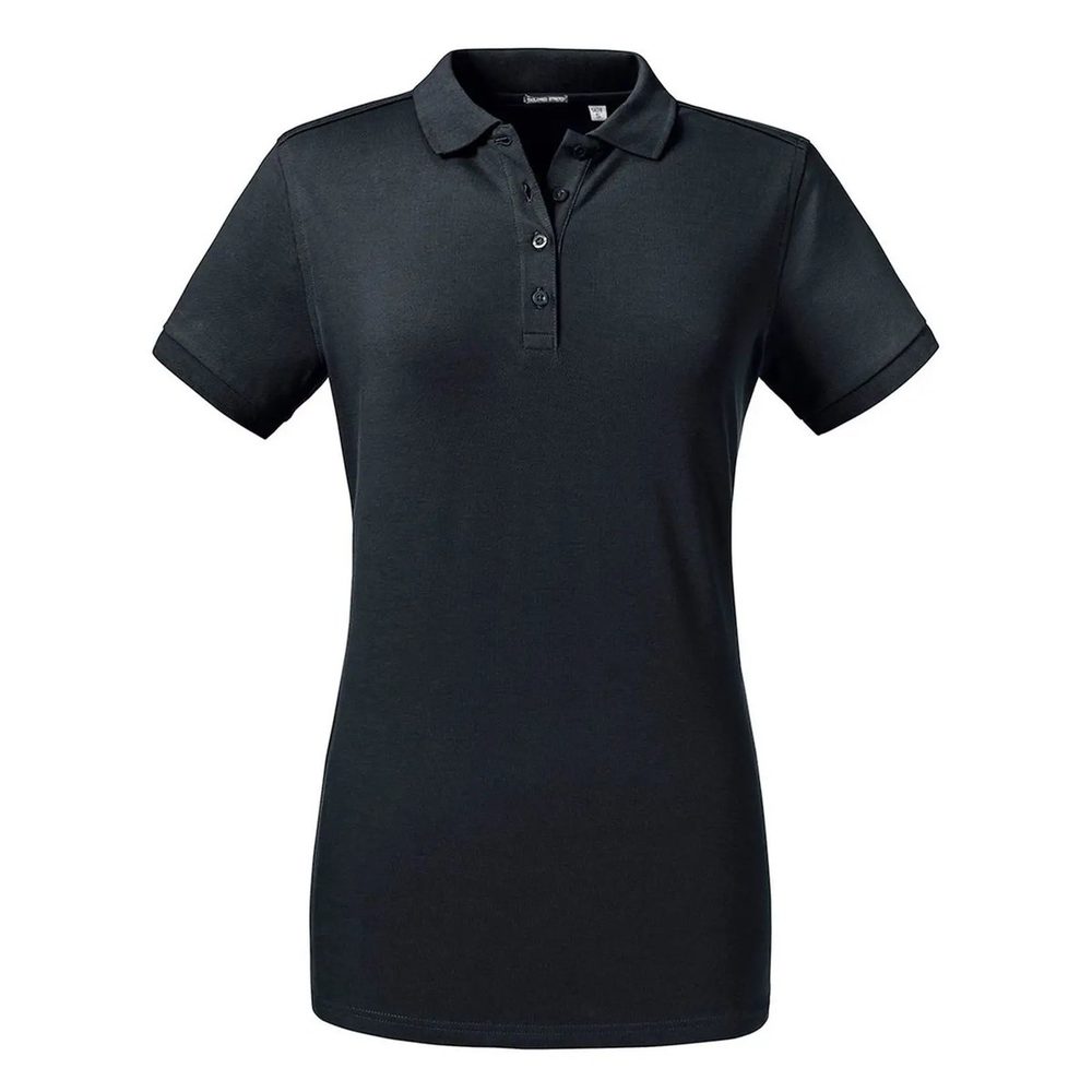 [JE567F-36-L] (JE567F) Ladies' Tailored Stretch Polo (L, Black)