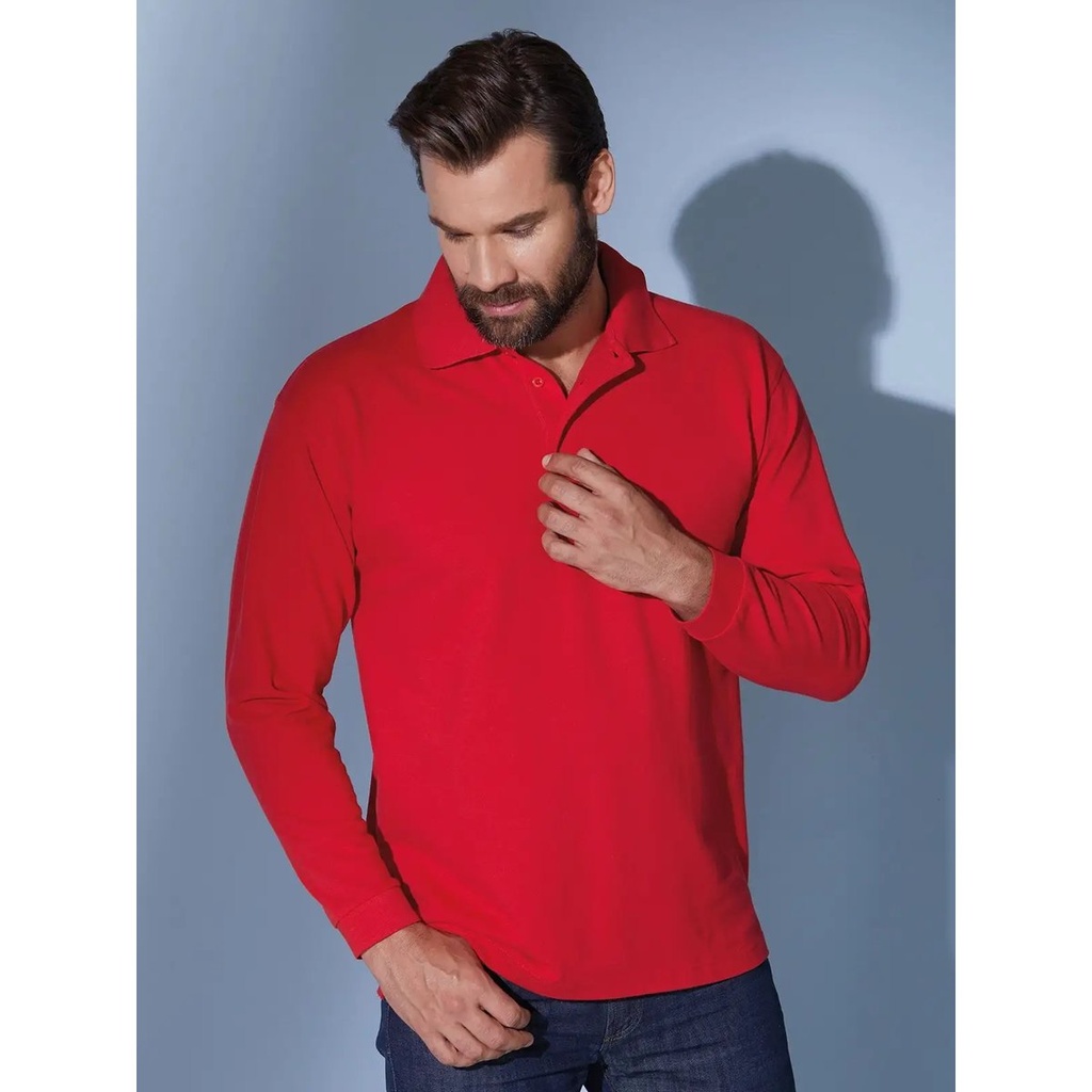 (JN022) Polo Piqué Long-Sleeved